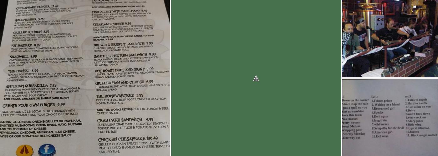 Hub Pub Menu