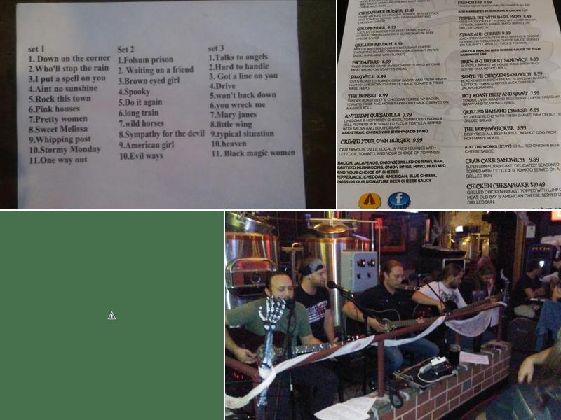 Hub Pub Menu