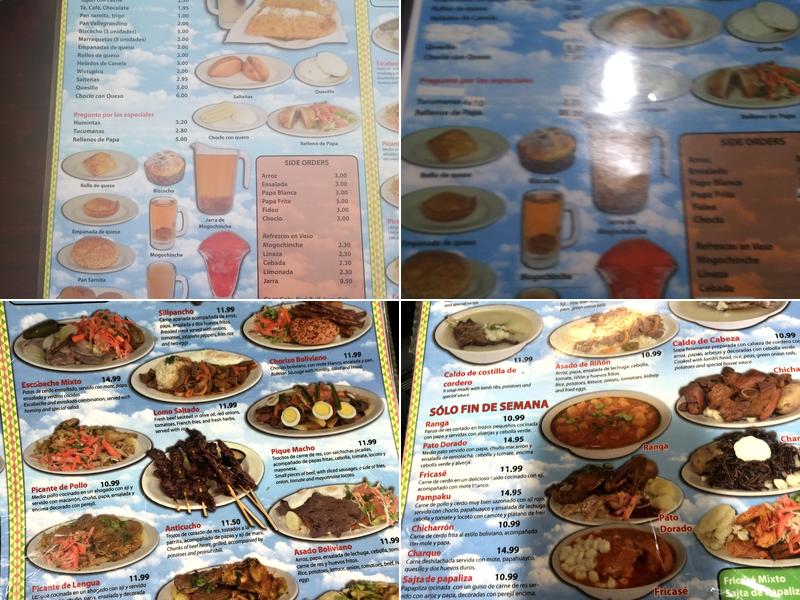 Cristina's Carry Out Menu