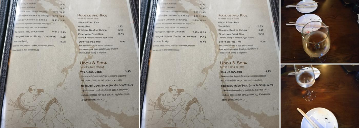Sumo Sushi Menu
