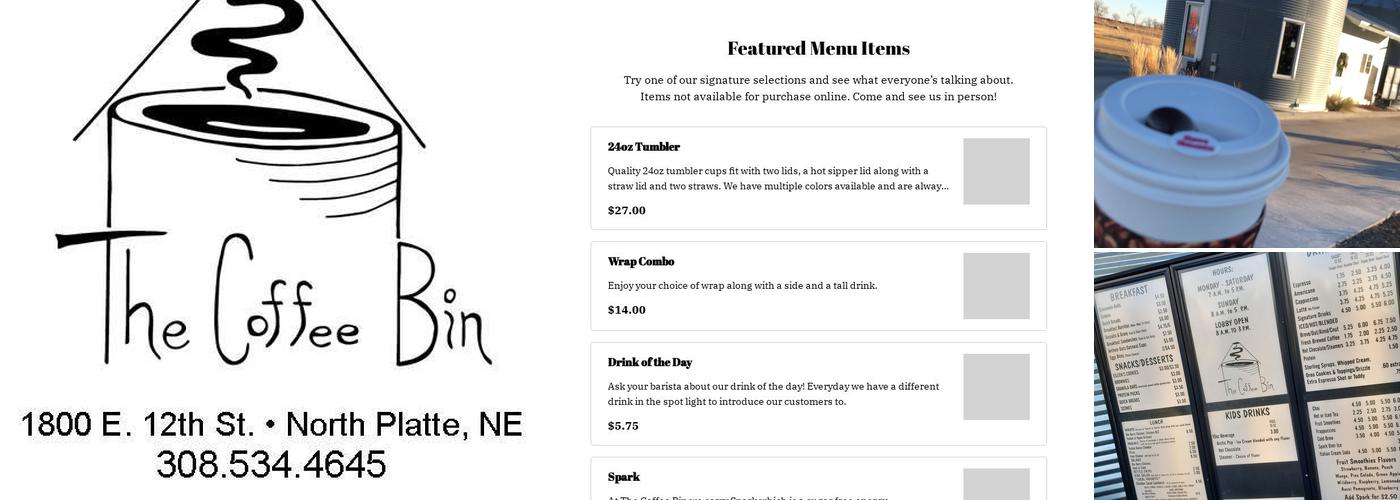 The Coffee Bin Menu