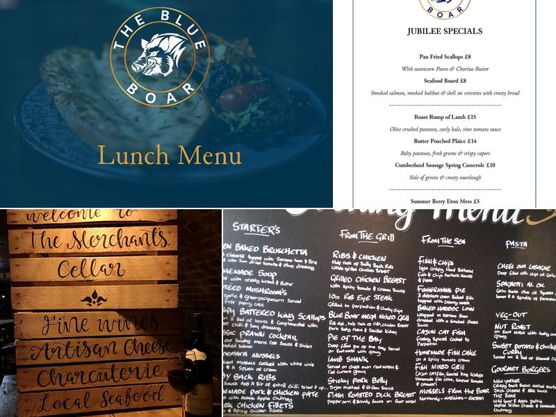 The Blue Boar Poole Menu