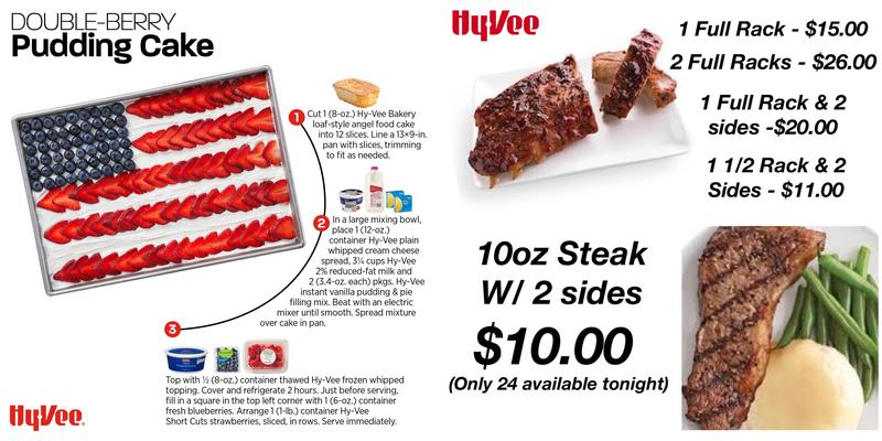 Hy-Vee Bakery Menu