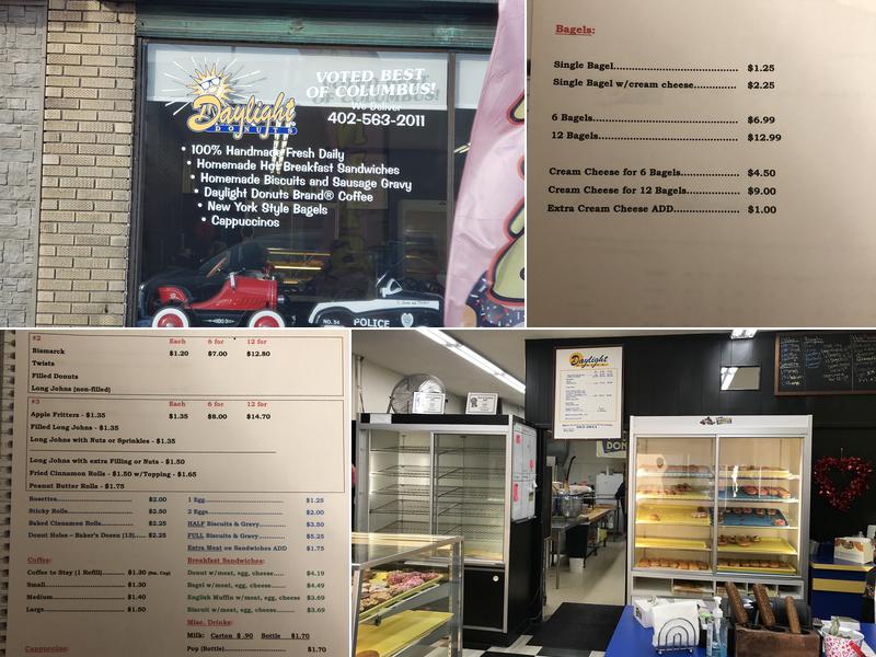 Daylight Donuts Menu