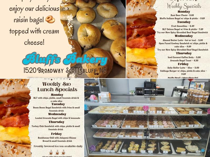 Bluffs Bakery Menu