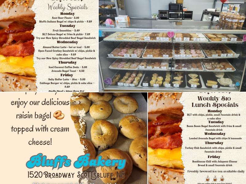 Bluffs Bakery Menu