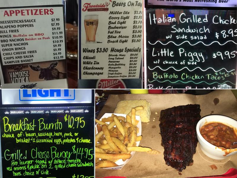 Frontside Bar & Grill Menu