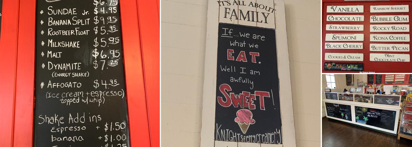 Knights Ferry Creamery & Sweets Menu