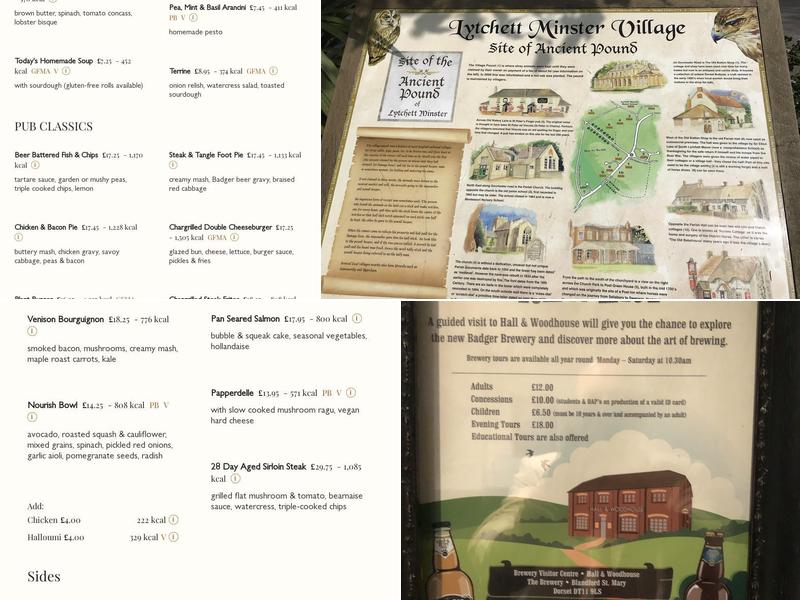 St Peter's Finger Pub & Restaurant, Poole Menu