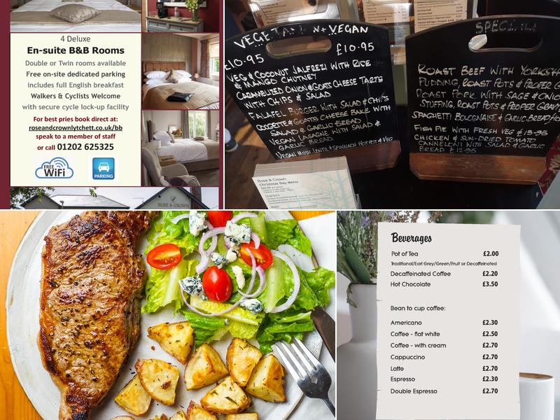 Rose and Crown Lytchett Matravers Menu
