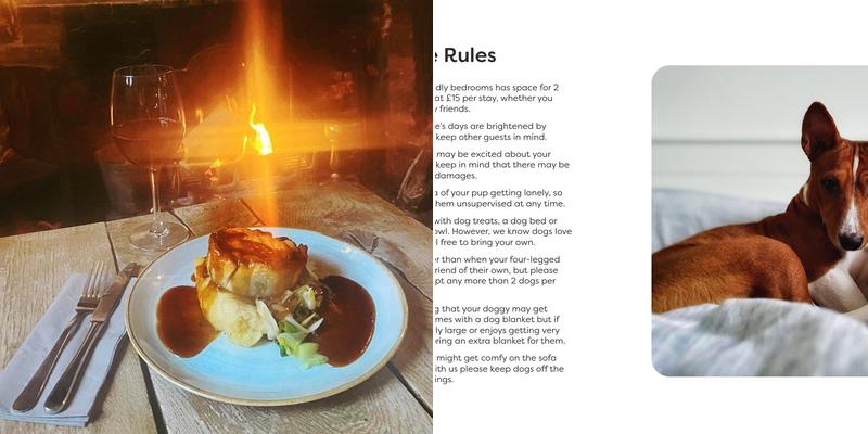 Lamb Pub, Hindon Menu