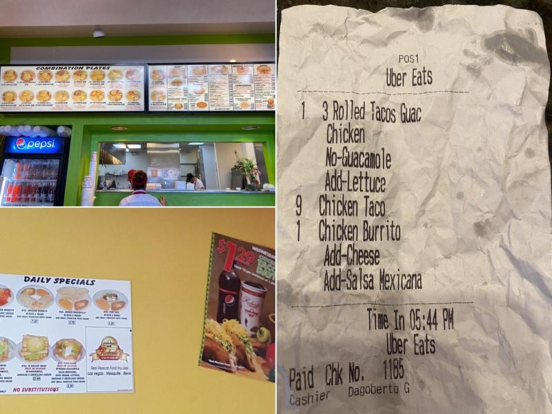 Roberto's Taco Shop Menu