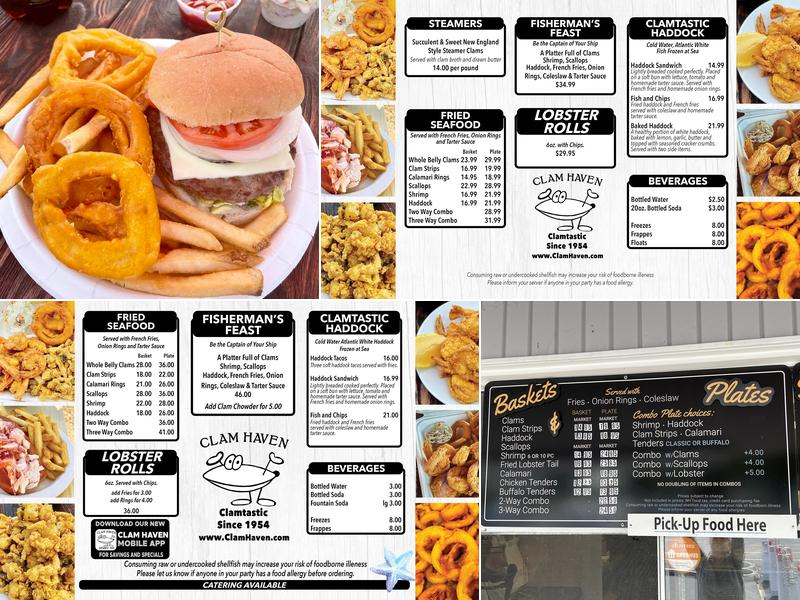 Clam Haven Menu