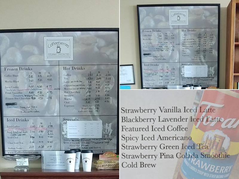 Coffeeberries Menu