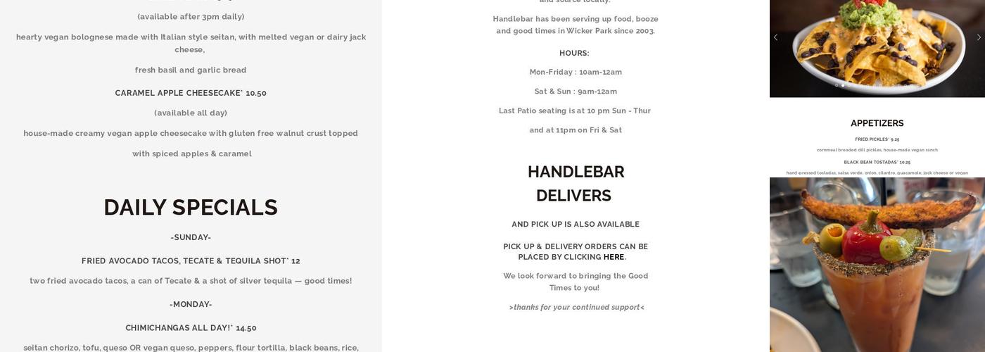 Handlebar Menu