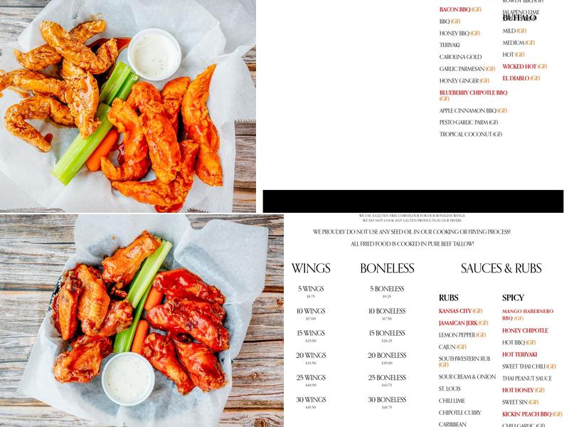 Wing-Itz Dover Menu