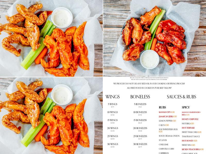 Wing-Itz Dover Menu