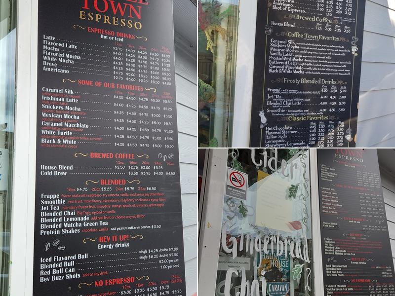 Coffee Town Menu