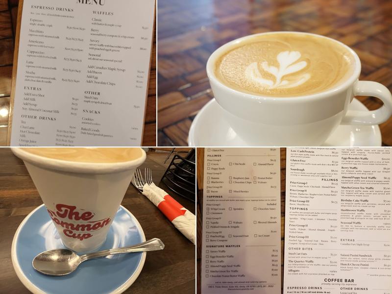 The Common Cup Amity Menu
