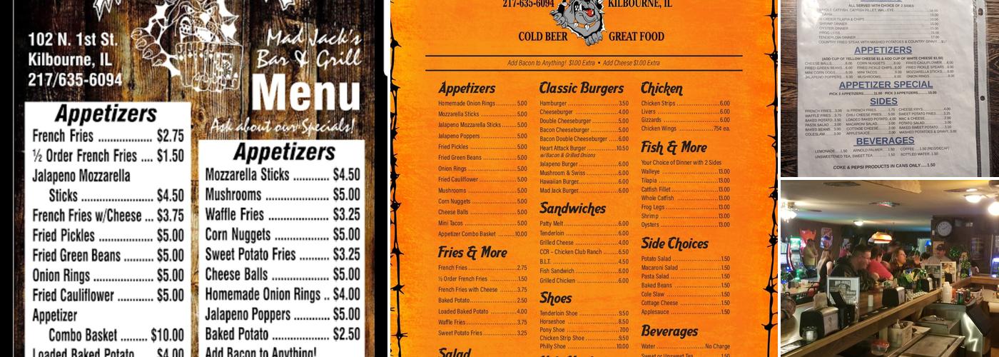 Mad Jack's Menu