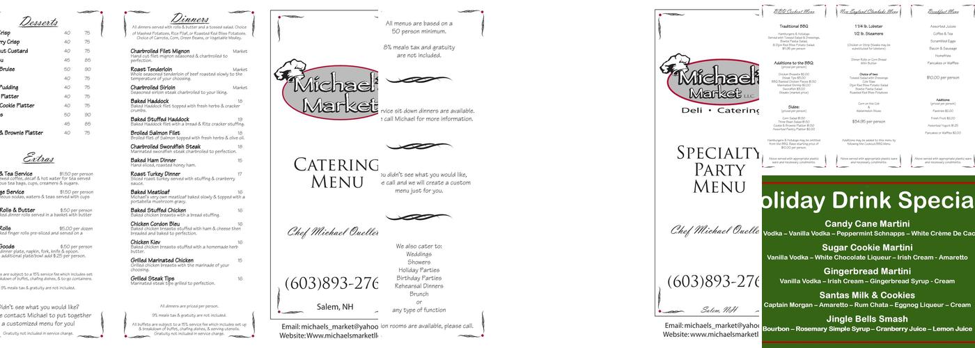 Michael's Flatbread Bar & Grill Menu