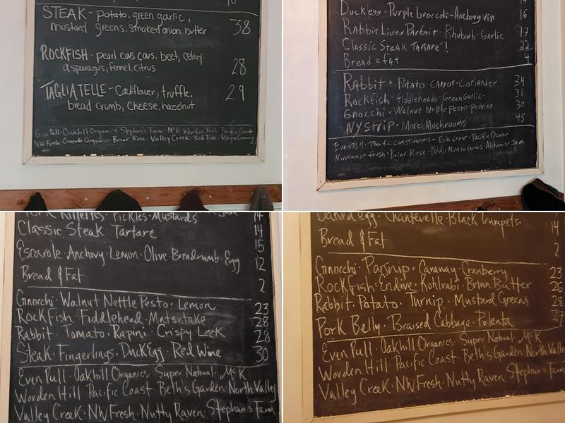 Thistle Menu
