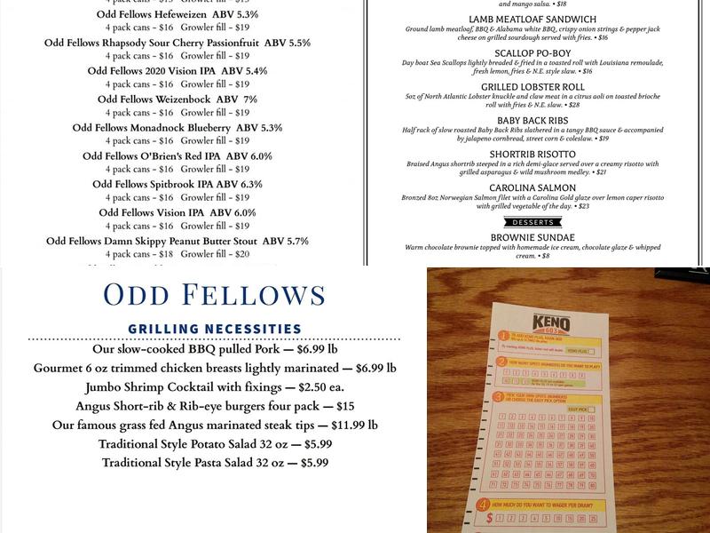 O'Brien's Sports Bar Menu