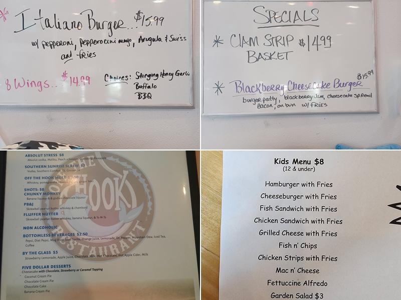 Off The Hook Bar & Grill Menu