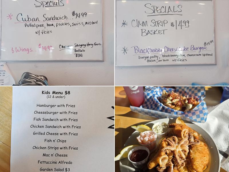 Off The Hook Bar & Grill Menu