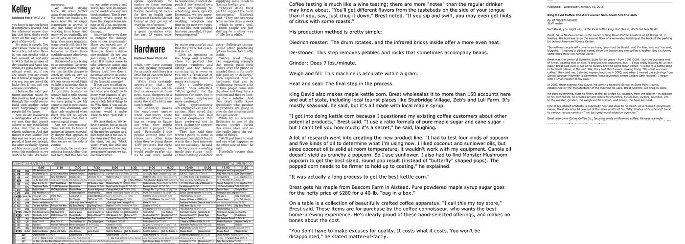 King David Coffee Roasters Inc Menu