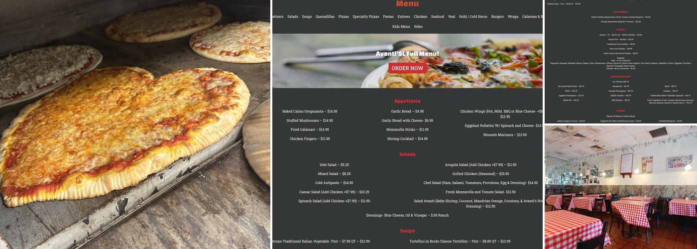 Avanti Menu