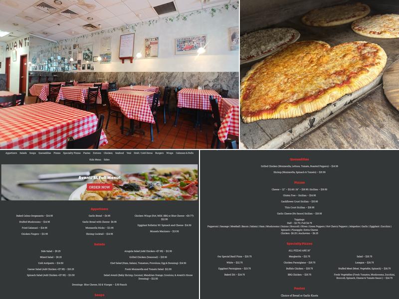 Avanti Menu