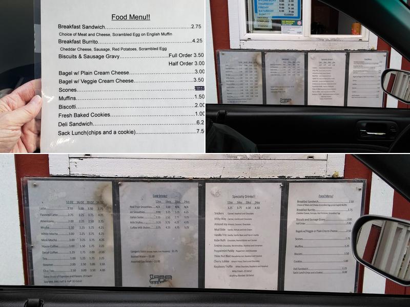 Toledo Coffee Depot Menu