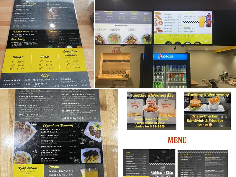 Chicken N Chips Menu