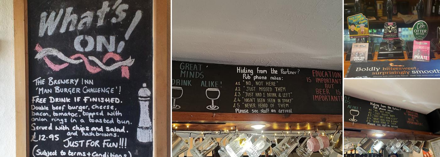 The Brewery Inn Menu