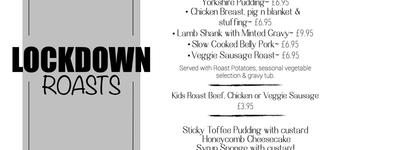 The Pig & Whistle Menu