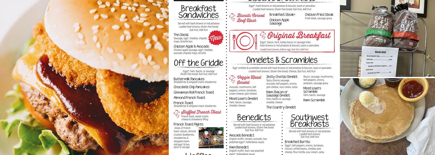 Biscuits Cafe Scholls Ferry Menu