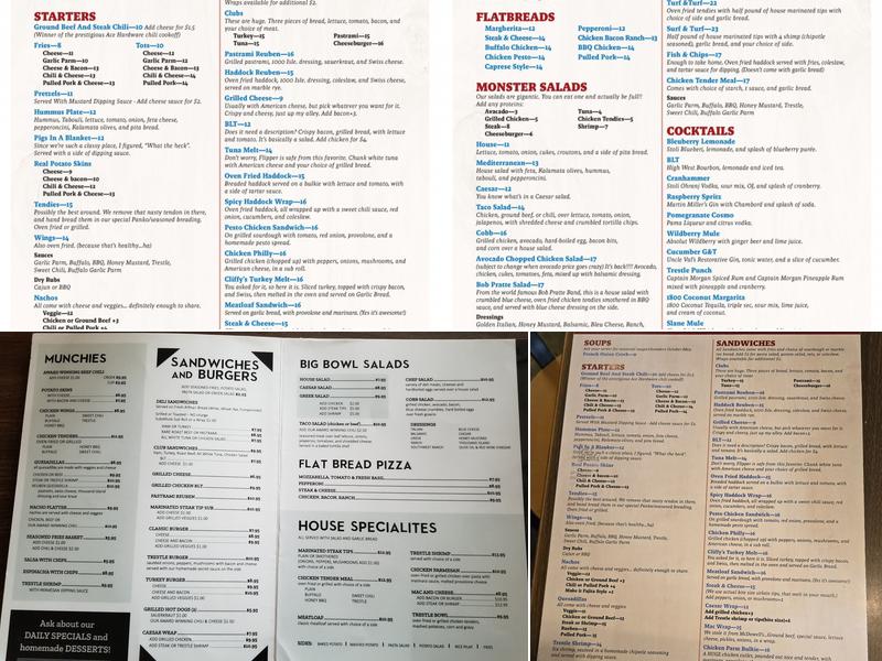 Village Trestle Menu