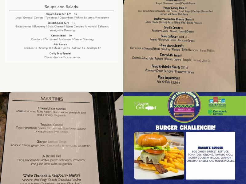 Hagan's Grill Menu