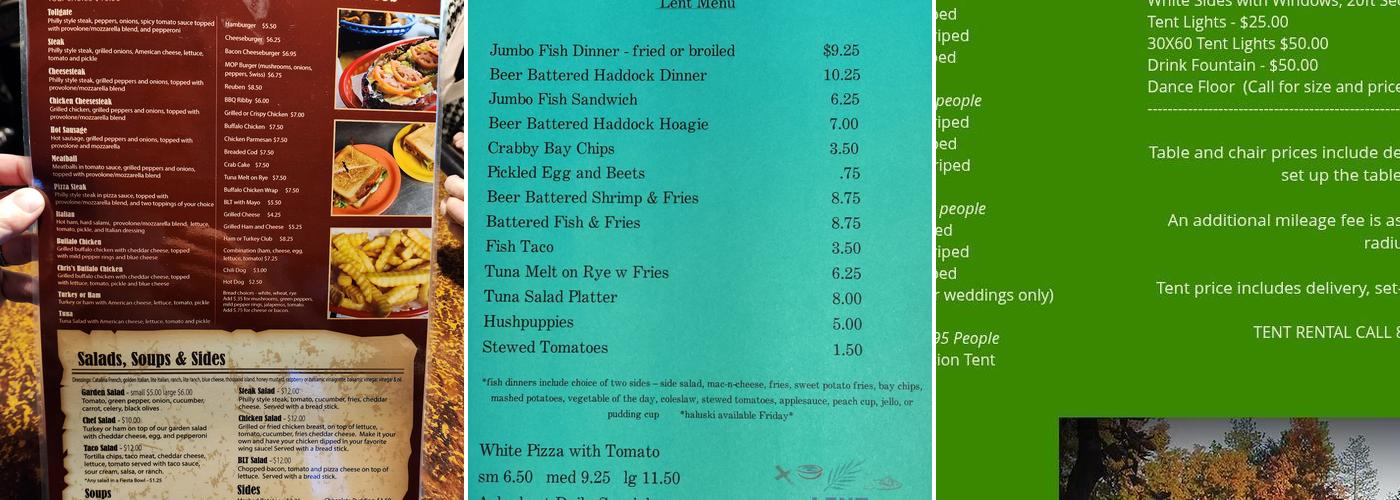 Old Toll Gate Inn Menu