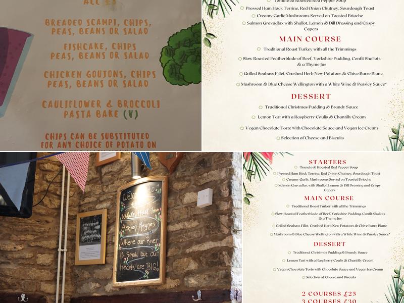 White Hart Inn Menu