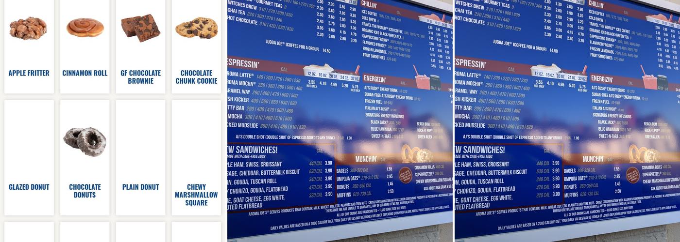 Aroma Joe's Coffee Menu