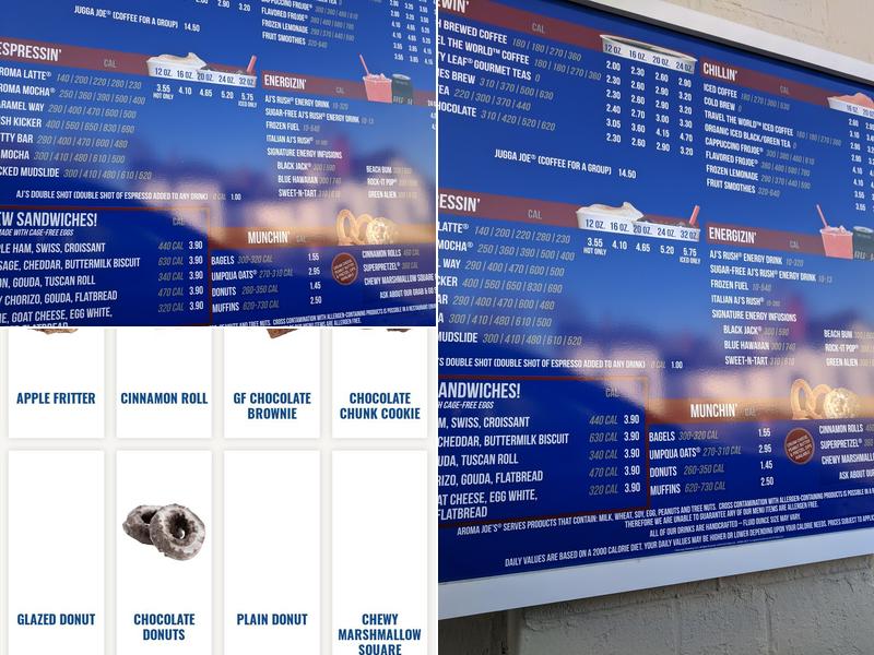 Aroma Joe's Coffee Menu