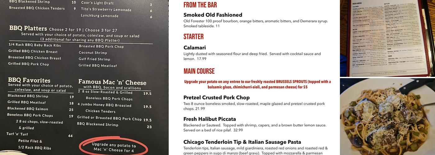 Fireside Grille Menu