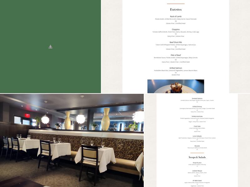 äta Restaurant Menu