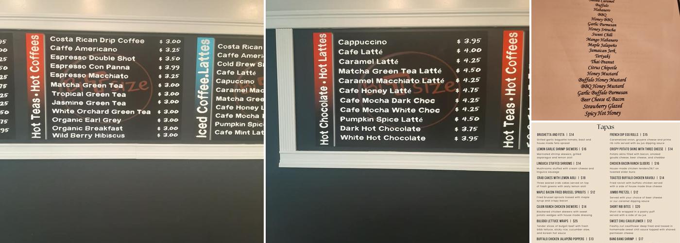 Granite Tapas & Cocktail Lounge Menu