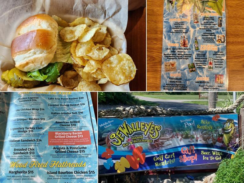 J.F. Walleye's Menu