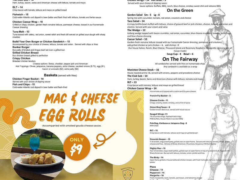 Knickers Restaurant & Pub Menu