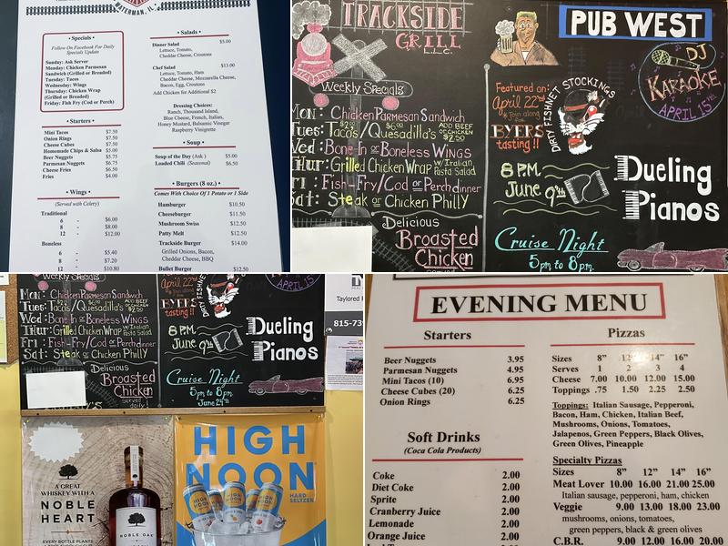 Pub West Menu