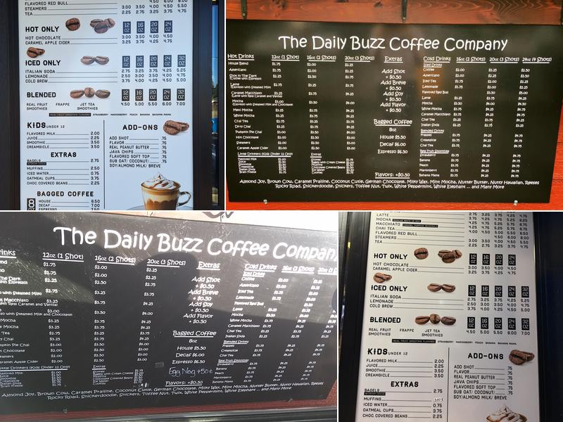 Daily Buzz Menu